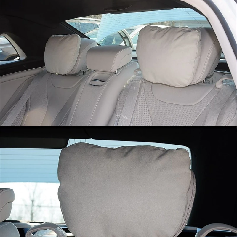 

Top Quality Car Headrest Neck Support Seat / Maybach Design S Class Soft Universal Adjustable Car Pillow Neck Rest Cushion