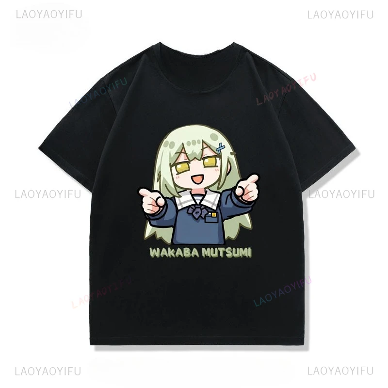 Аниме-футболка BanGDream! Футболка Ave Mujica MyGO!!!!! Женская футболка в стиле Shoujo: полиэстер, круглый вырез, уличный стиль, кавайная, милая, недорогая (art.: 3920db7ebff7d) - 3920db7ebff7d