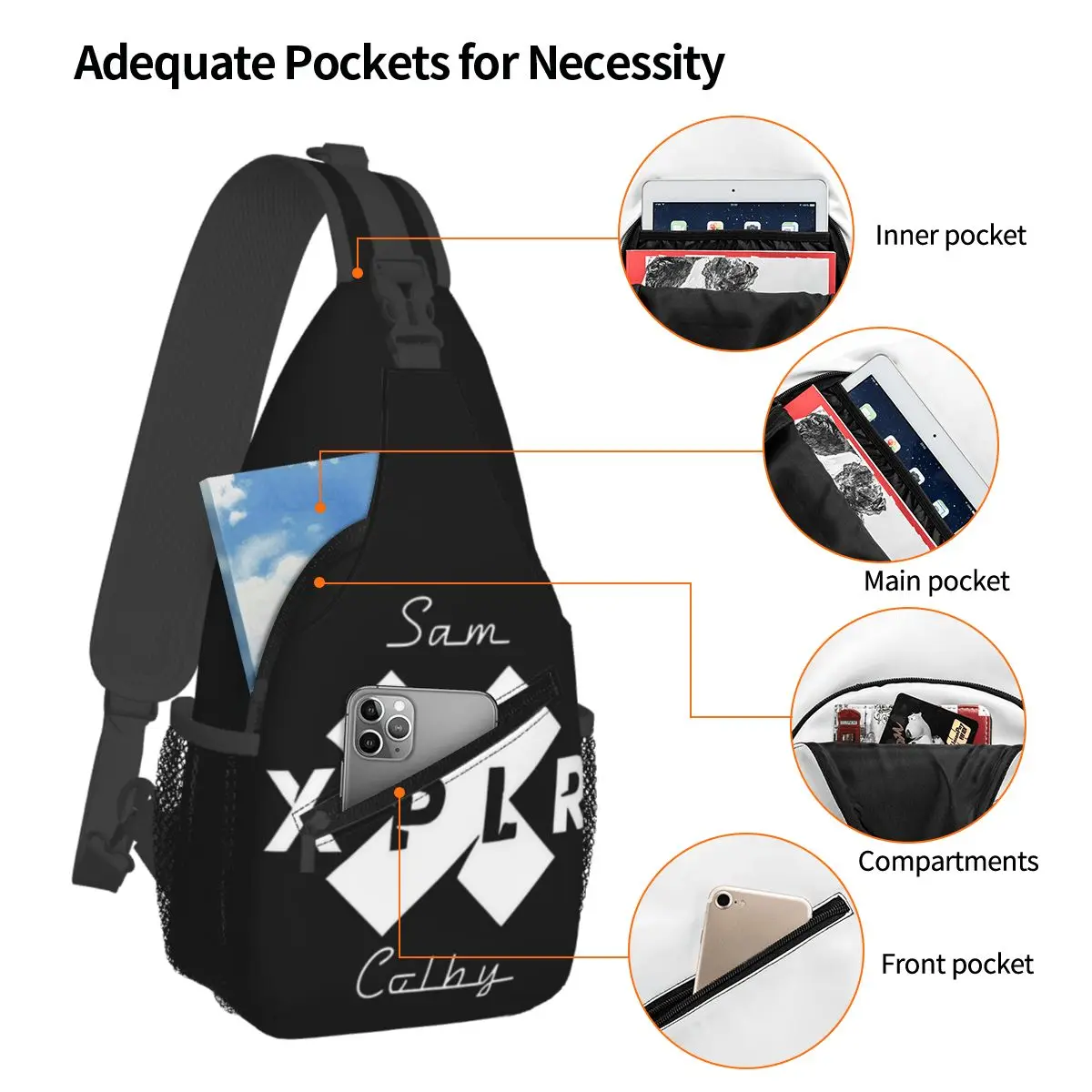 Сумки через плечо Sam And Colby XPLR маленькая нагрудная сумка рюкзак для пеших прогулок