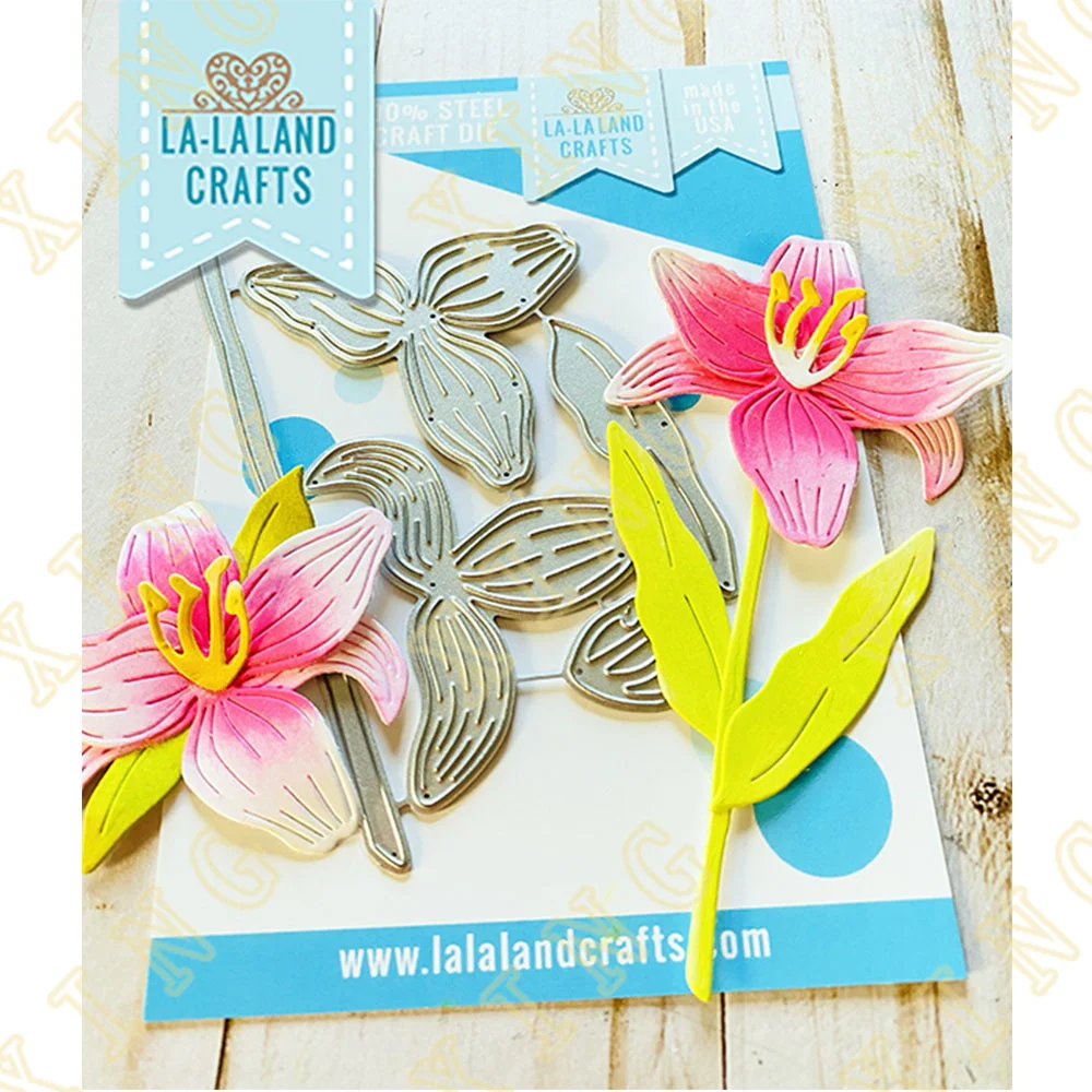 

Open Lily Metal Craft Cutting Dies Diy Scrapbook Paper Diary Decoration Card Handmade Embossing New Product for 2022 New