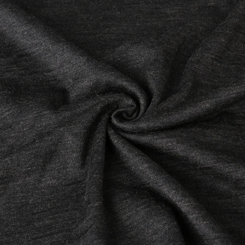 ZEALWOOD Loose Tops 16.5μm Merino Wool Basic Layer Round Collar Women's Long Slevee T-shirt Autum Winter Undershirts Casual