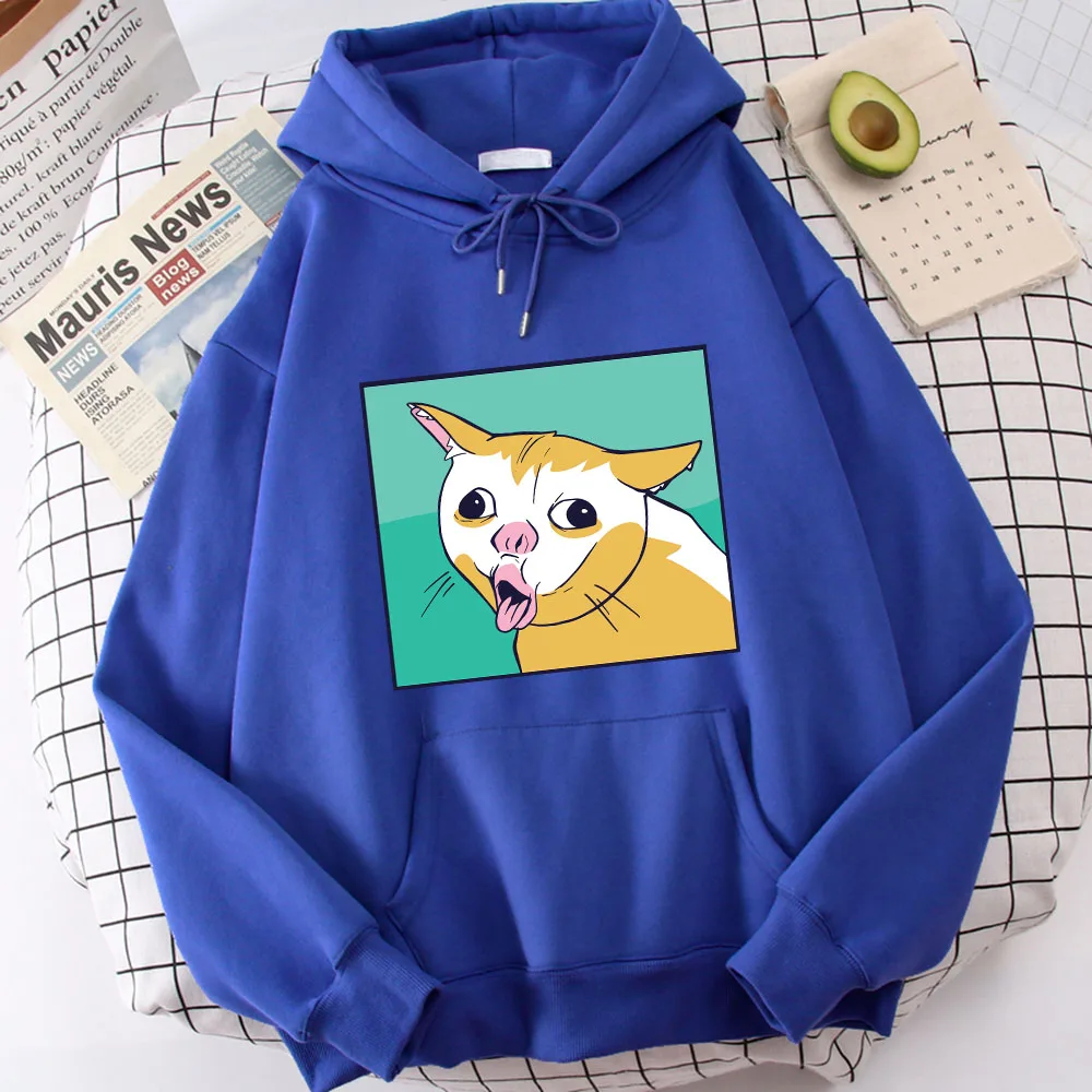 

Женская толстовка с капюшоном, с круглым вырезом и карманами