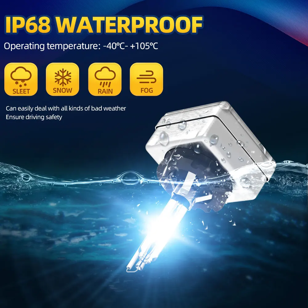 Яркие фары Super Bright D1S D2S D3S D4S Xenon HID Car Bulb 35W 9000LM Автомобильные фары 4300K 6000K 8000K 10000K 12000K on.