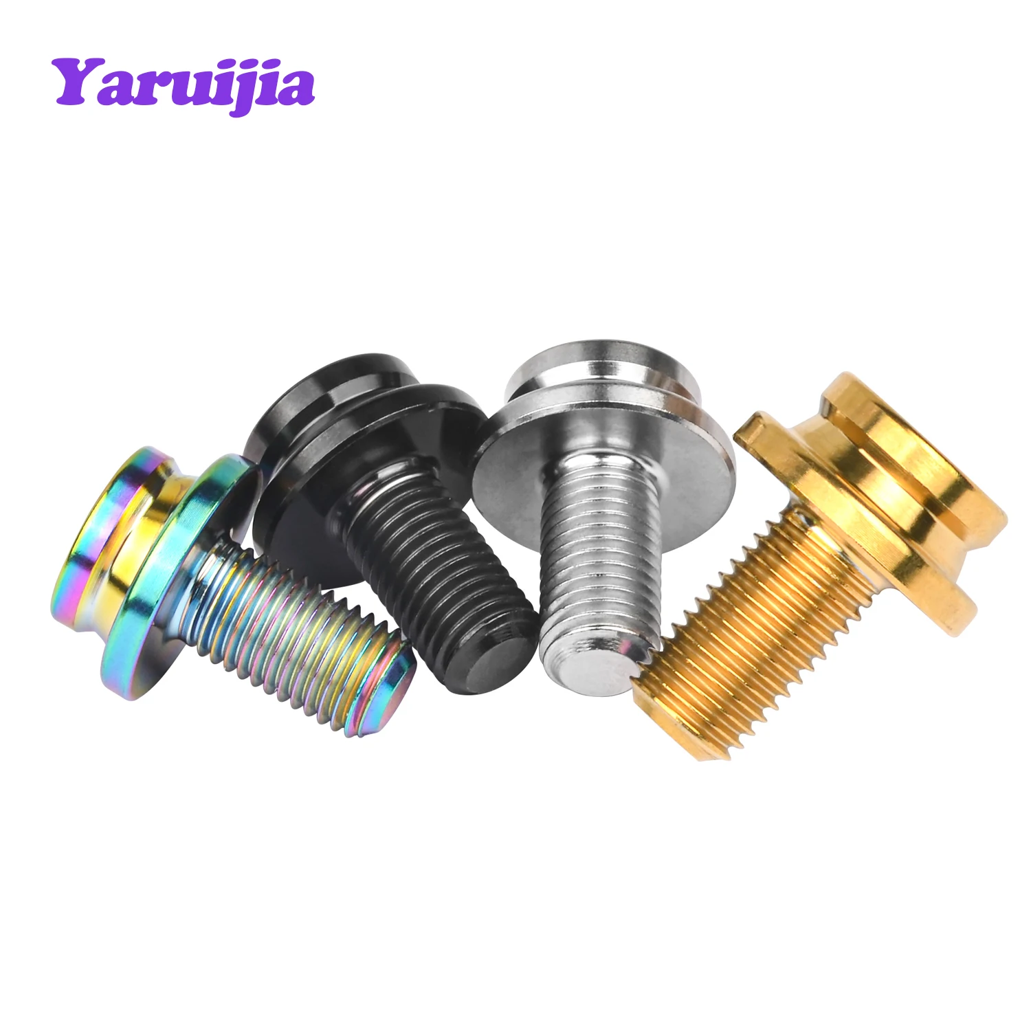 Фото Титановый болт Yaruijia M8X15 мм, квадратные шестигранные винты с защитой от пыли, детали для нижнего кронштейна Pass Brompton Bike Ti №4