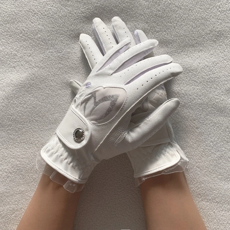 New golf ladies leather gloves comfortable breathable non-slip wear-resistant golf gloves
