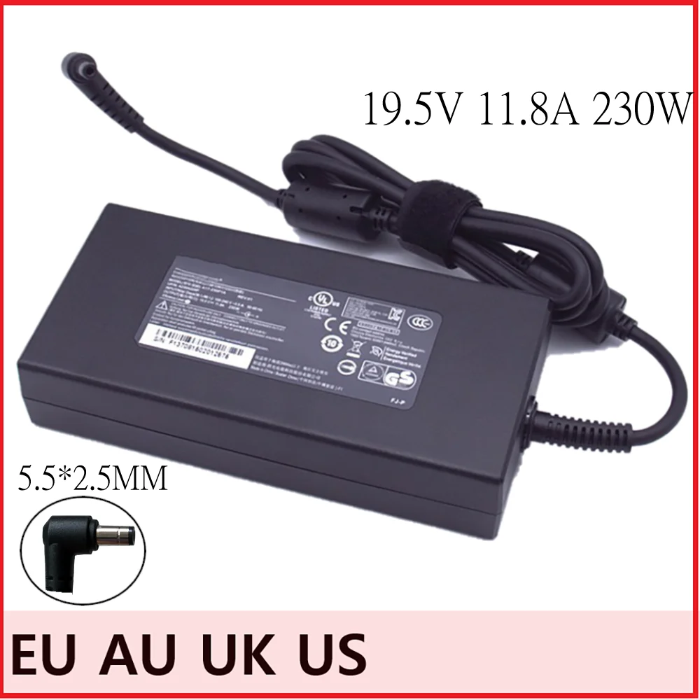 

19.5V 11.8A 230W A12-230P1A A17-230P1A A230A011L AC Adapter GS75 STEALTH-248 GS65 P65 Laptop
