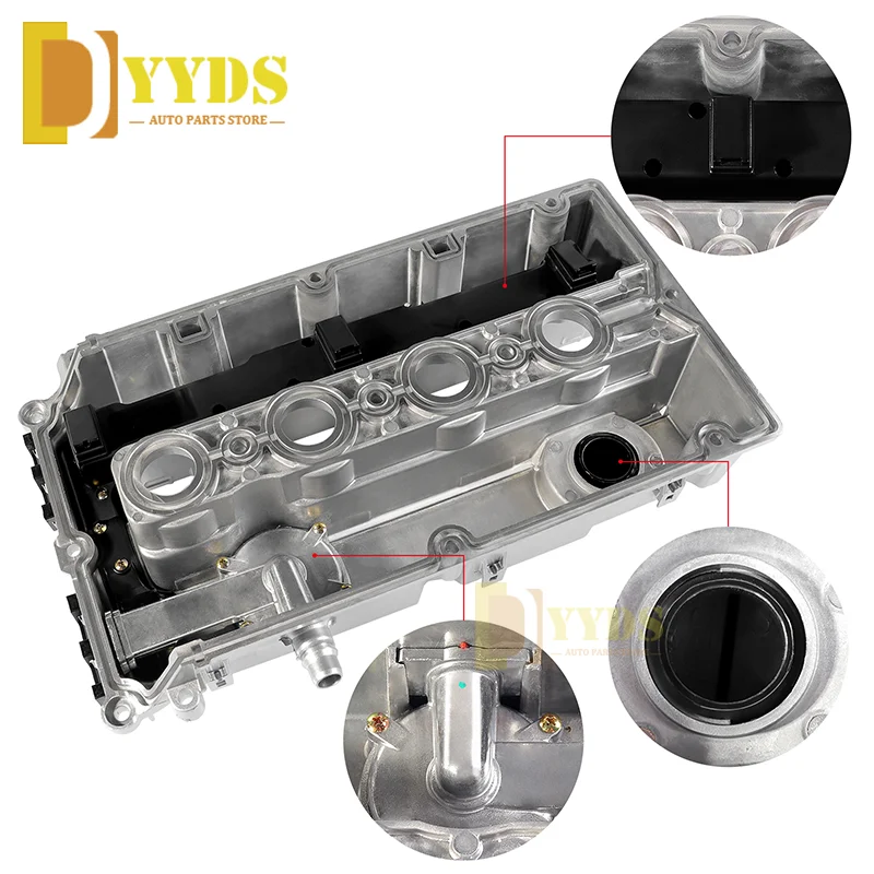 55564395 Алюминиевая крышка клапана двигателя распределительный вал для 08-15 GM Buick