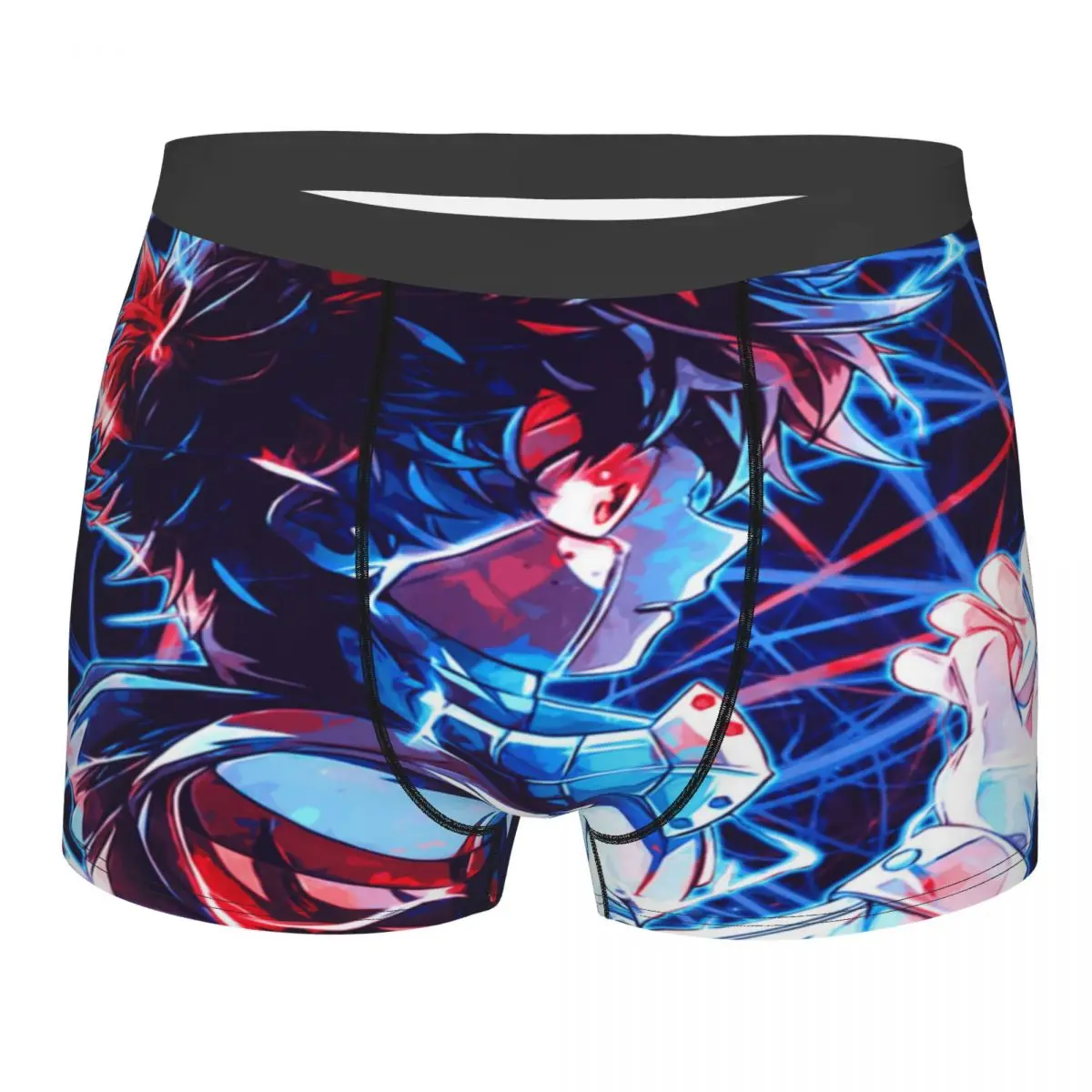 

Men My Hero Academia Underwear Funny Boxer Briefs Shorts Panties Homme Breathable Underpants