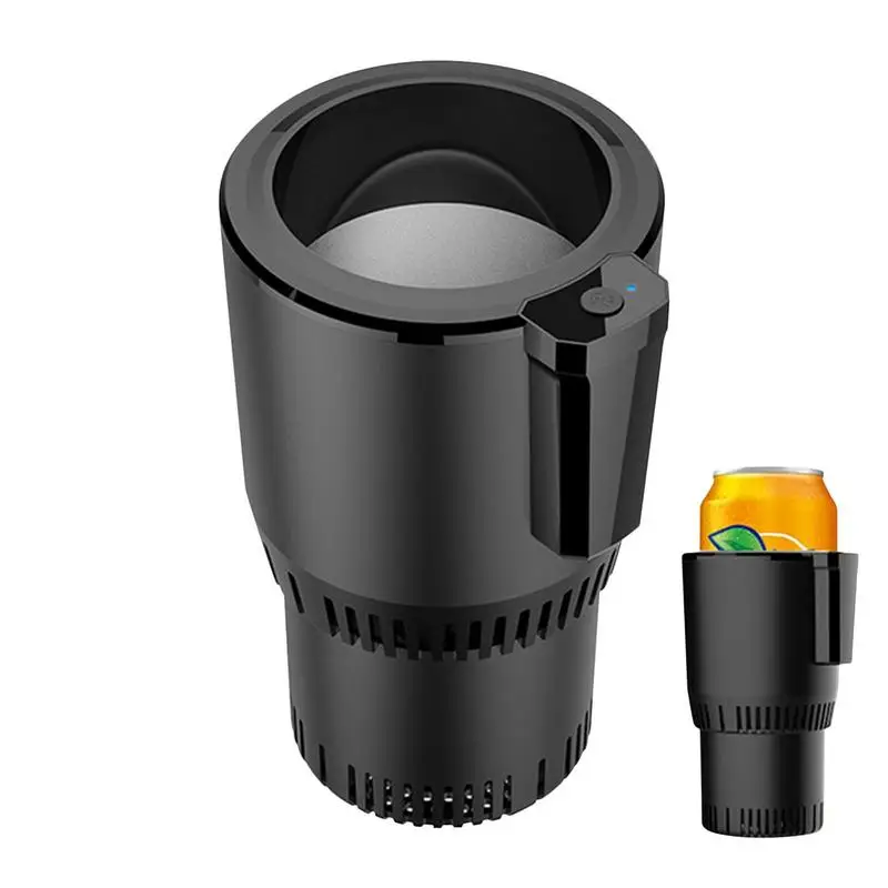 

Strong Cooling Low Decibel Silence Design Smart Cooling Car Cup Electric Coffee Milk Cooler Beverage Mug With LED Blue Light