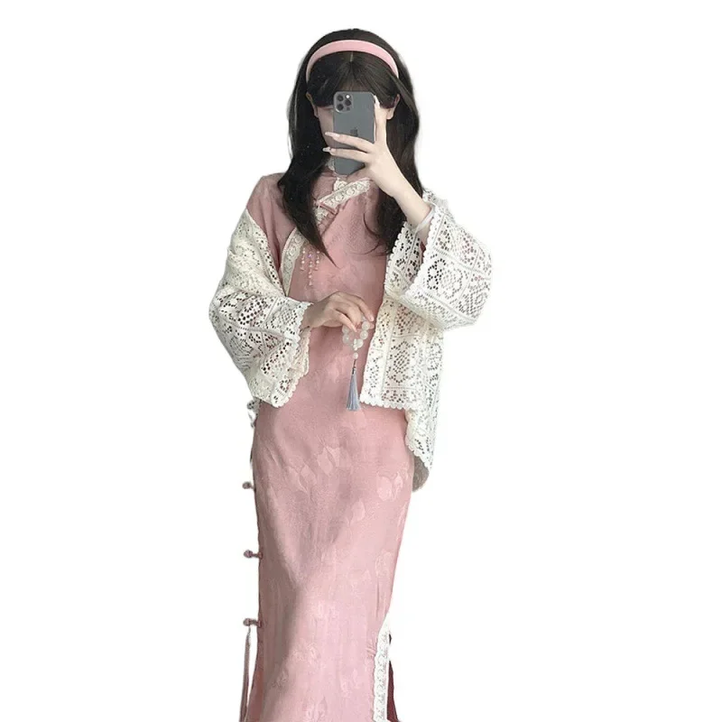 Новая женская одежда новинка элегантное платье-Ципао в китайском стиле