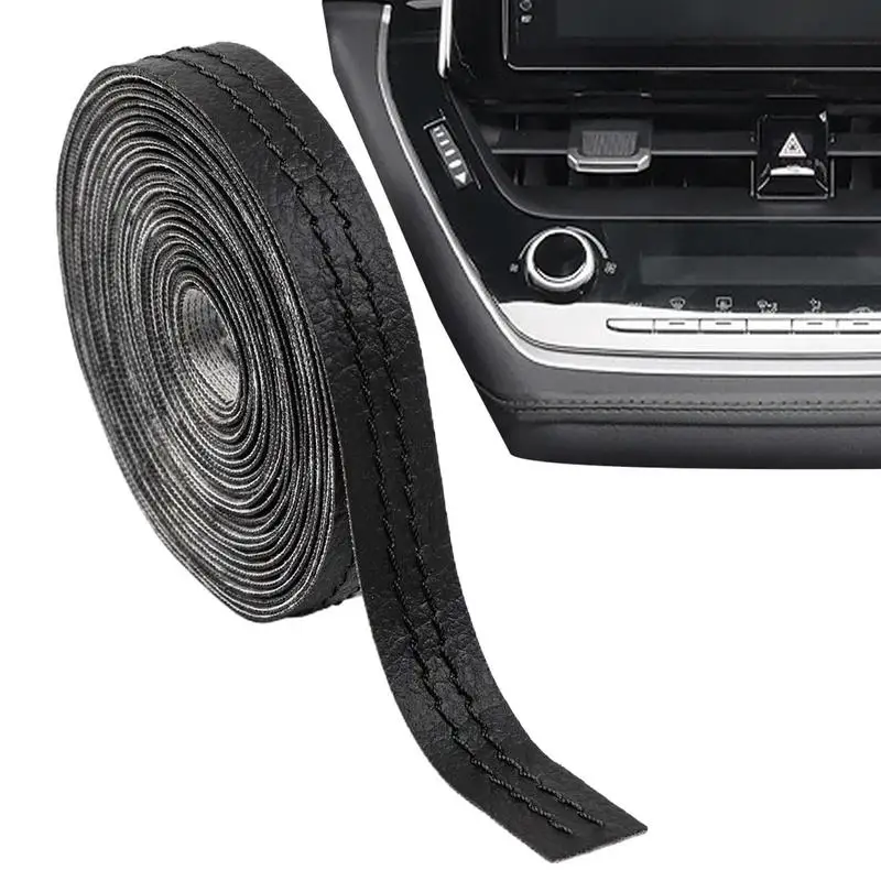

Car Trim Self Adhesive Interior Car Decorative Strips Auto Interior Trim With High-grade Leather And Adhesive Design For Center