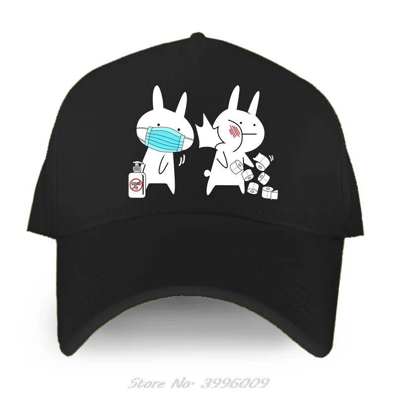 

Baka Slap Funny Anime Rabbit Toilet Paper Shortage Baseball Caps Peaked Cap Men's women Hat Panama Hat