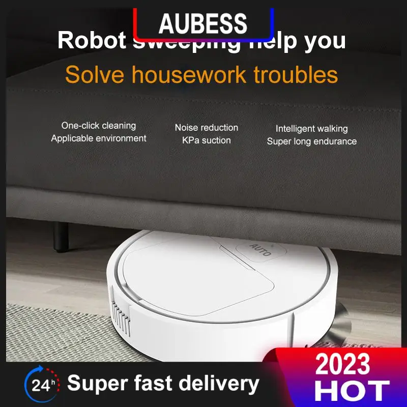 

Automatic Vacuum Cleaner Robot 3-In-1 Smart Wireless Sweeping Dry Wet Cleaning Machine Charging Portable Household Appliances