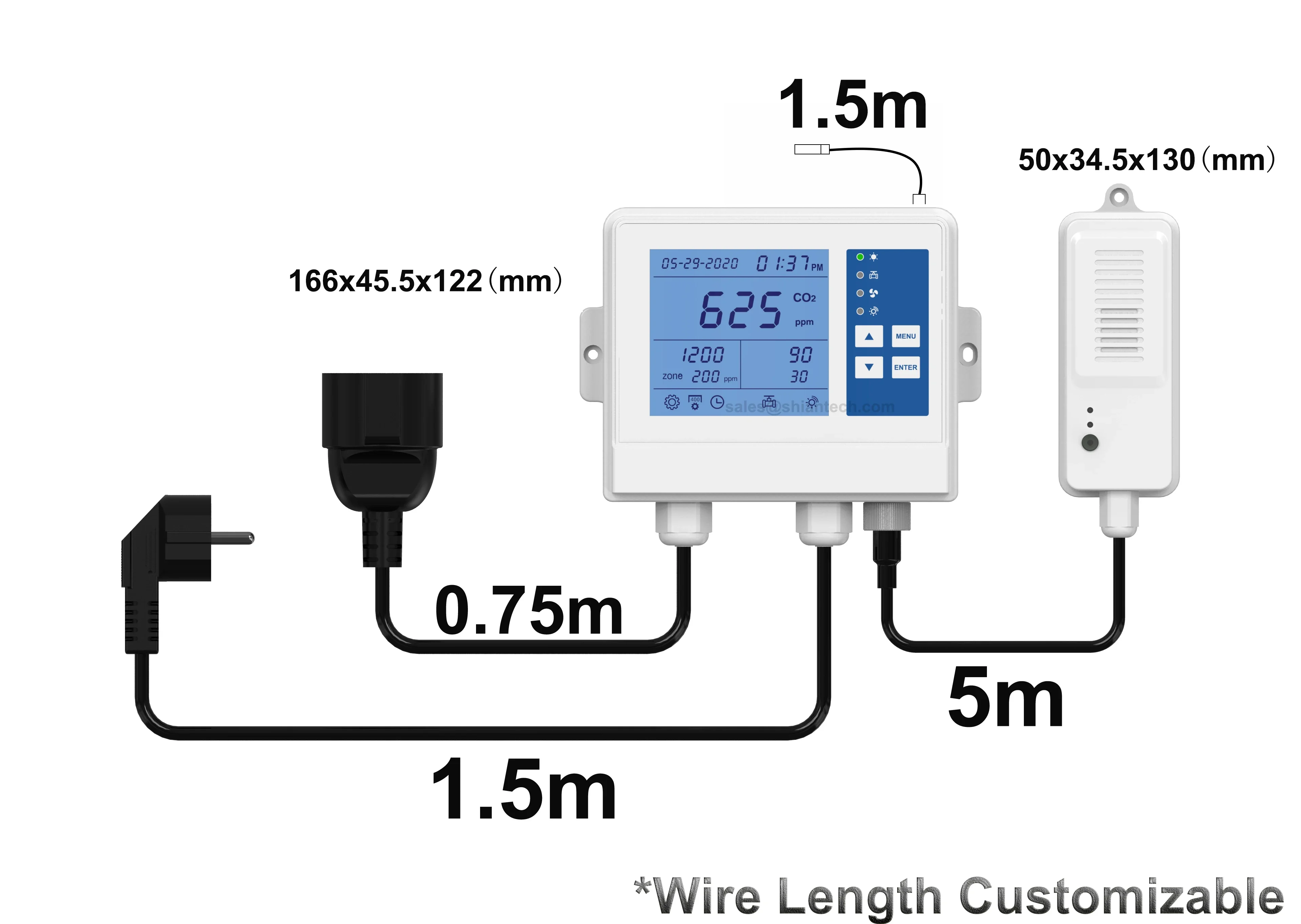 YYHC-вентиляция для посадки грибов контроллер CO2 температура и влажность