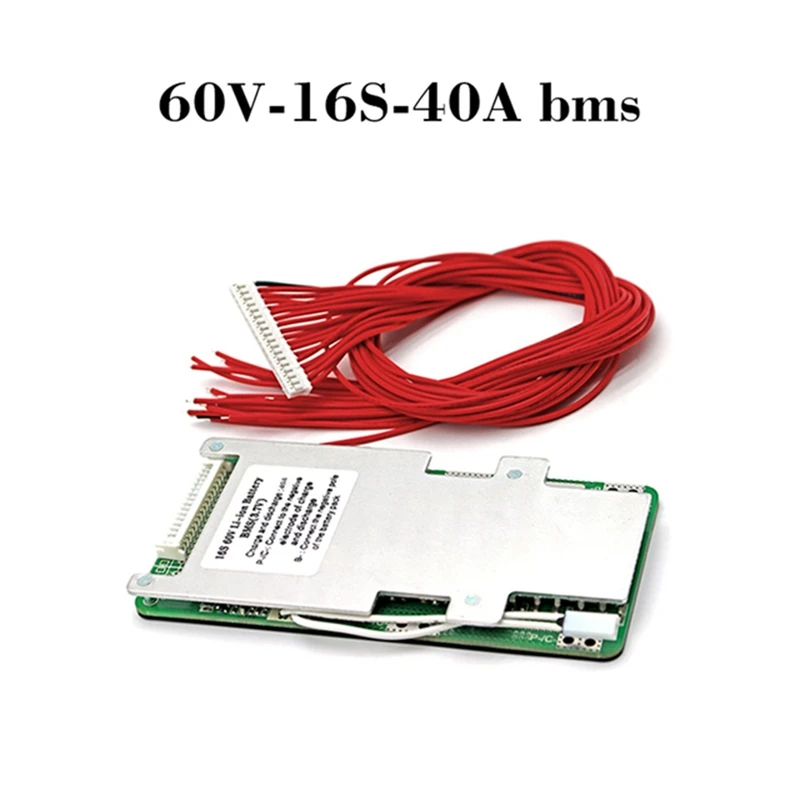 Плата защиты литий-ионного аккумулятора BMS 3 7V с тем же портом PCM 60V 20Ah 30Ah 50Ah 60Ah