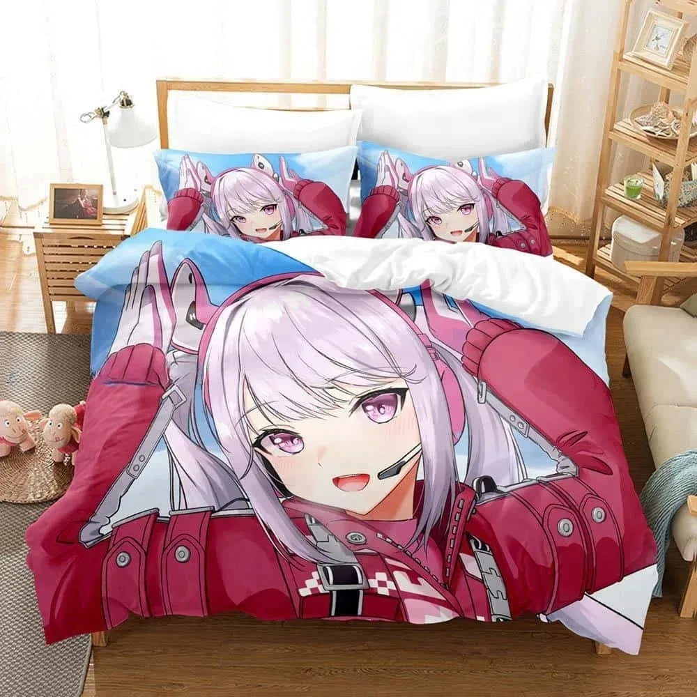 3D Print Anime Goddess of Victory Nikke Bedding Set Single Twin Full Queen King Size Bed Aldult Kid Bedroom Duvetcover Sets