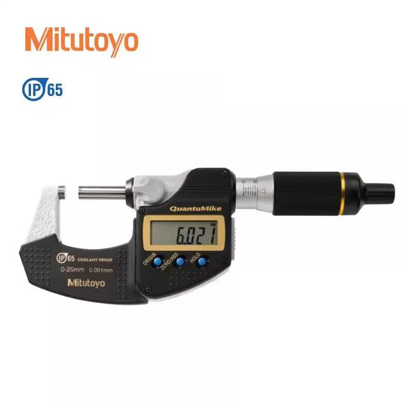 

Mitutoyo IP67 Coolant-proof Faster measurement Micrometer,0-25/25-50/50-75/75-100mm,293-140-30 293-141-30 293-142-30 293-143-30