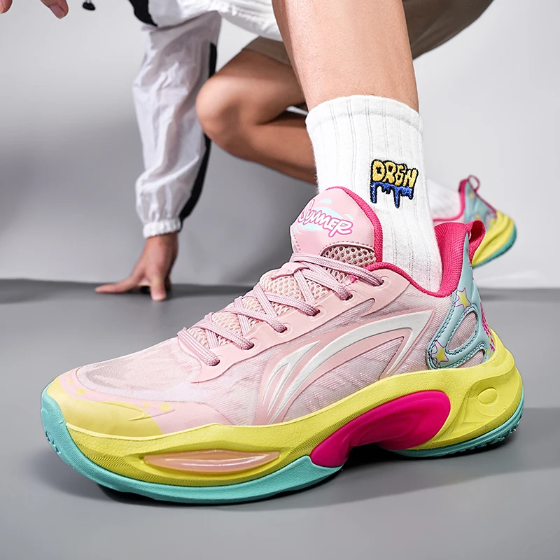 Мужские Баскетбольные Кроссовки 2024 Дышащие Тренировочные Для Бега