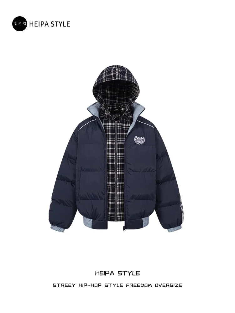 Национальная мода американский винтажный значок клетчатая поддельная куртка из