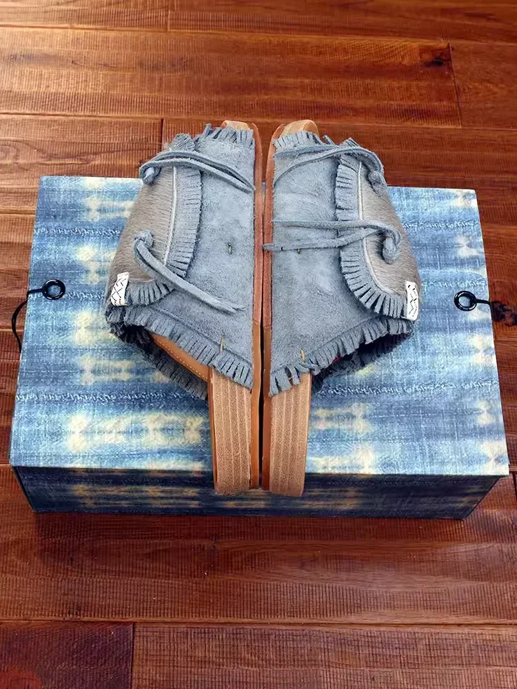 Женская замшевая обувь с кисточками VISVIM 23ss