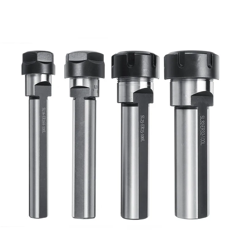 

CNC Side-mounted Extension Rod Precisions Nut Chuck ER16/ER20/ER25/ER32 Metal CNC Turning Cutter Lathe Rod Tools Holder