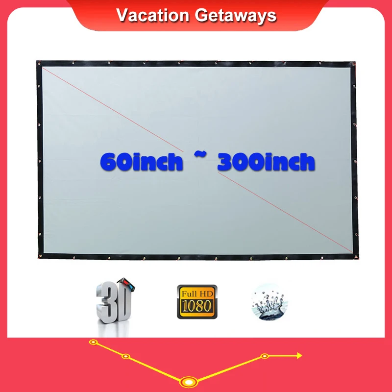 Yovanxer HD экран для задней проекции специальный мягкий ПВХ любого проектора