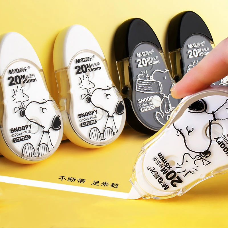 

Snoopyed One Piece Stationery Large-Capacity Correction Belt Correction Belt Cartoon Correction Belt Wholesale School Student