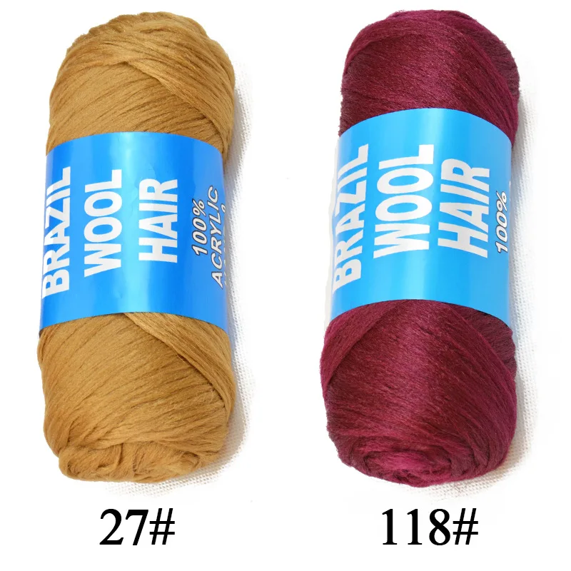 70 г/шар Бразильская шерстяная пряжа для плетения африканский парик