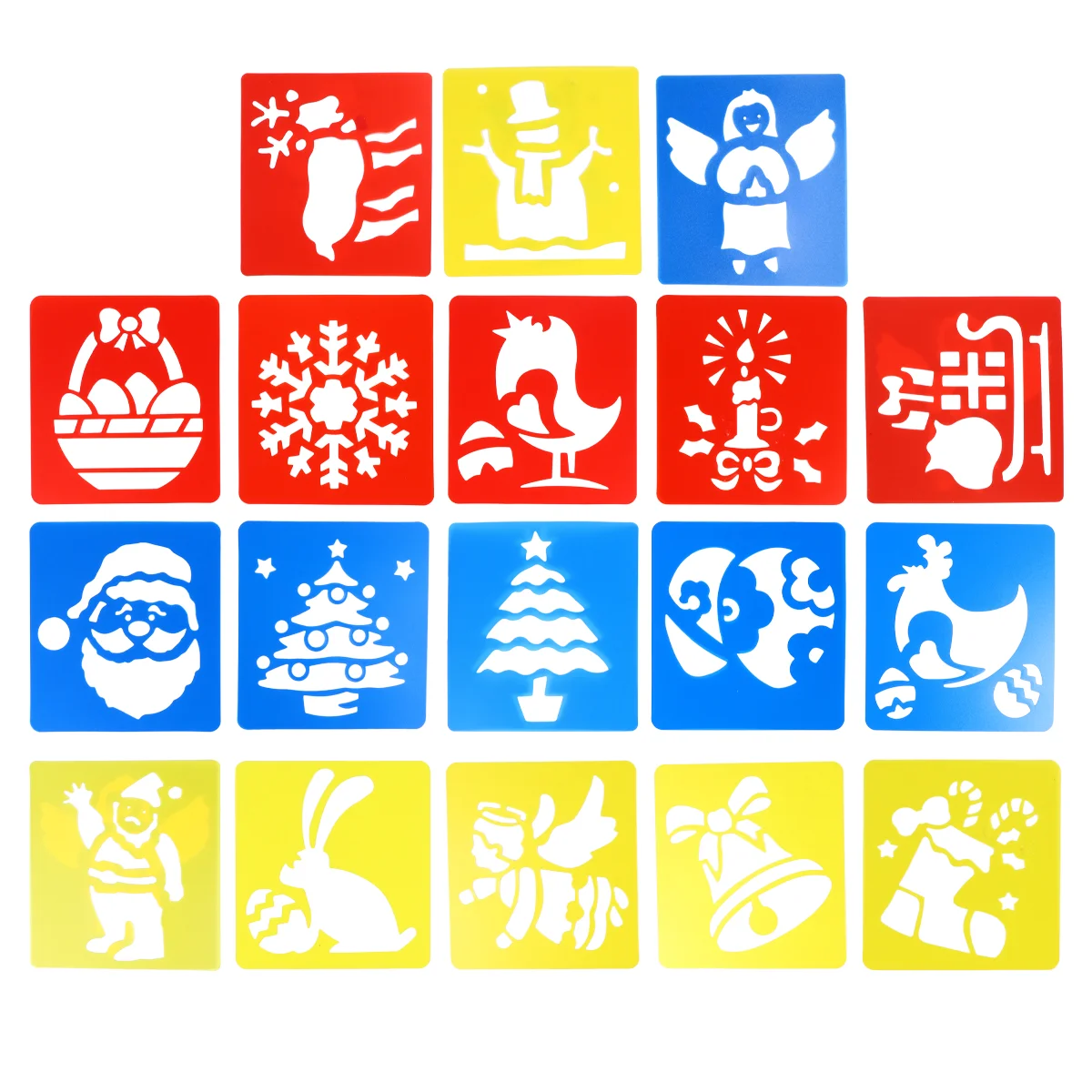 

Stencils Painting Christmas Drawing Template Reusable Templates Stencil Hollow Out Sign Mould Spraying Kids Claus Journal Craft