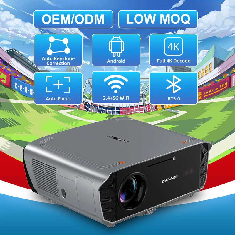 Новое поступление беспроводной портативный проектор 15500 лм Android 4k WIFI6
