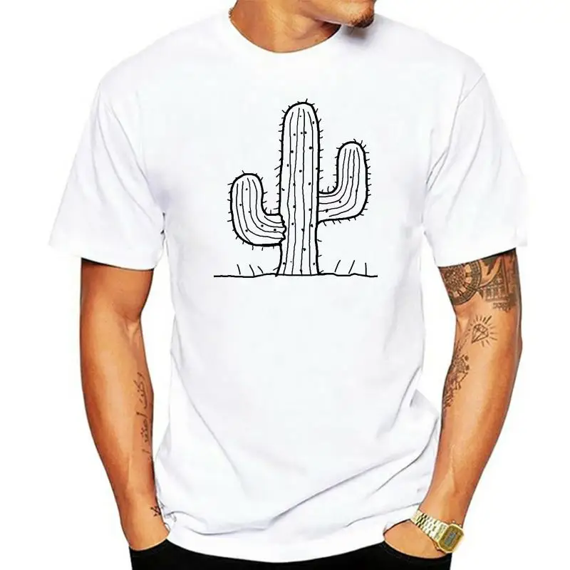 Camiseta con estampado de Cactus para hombre y mujer, camisa con bolsillo, regalo para mujer, suculenta, Tumblr, desierto
