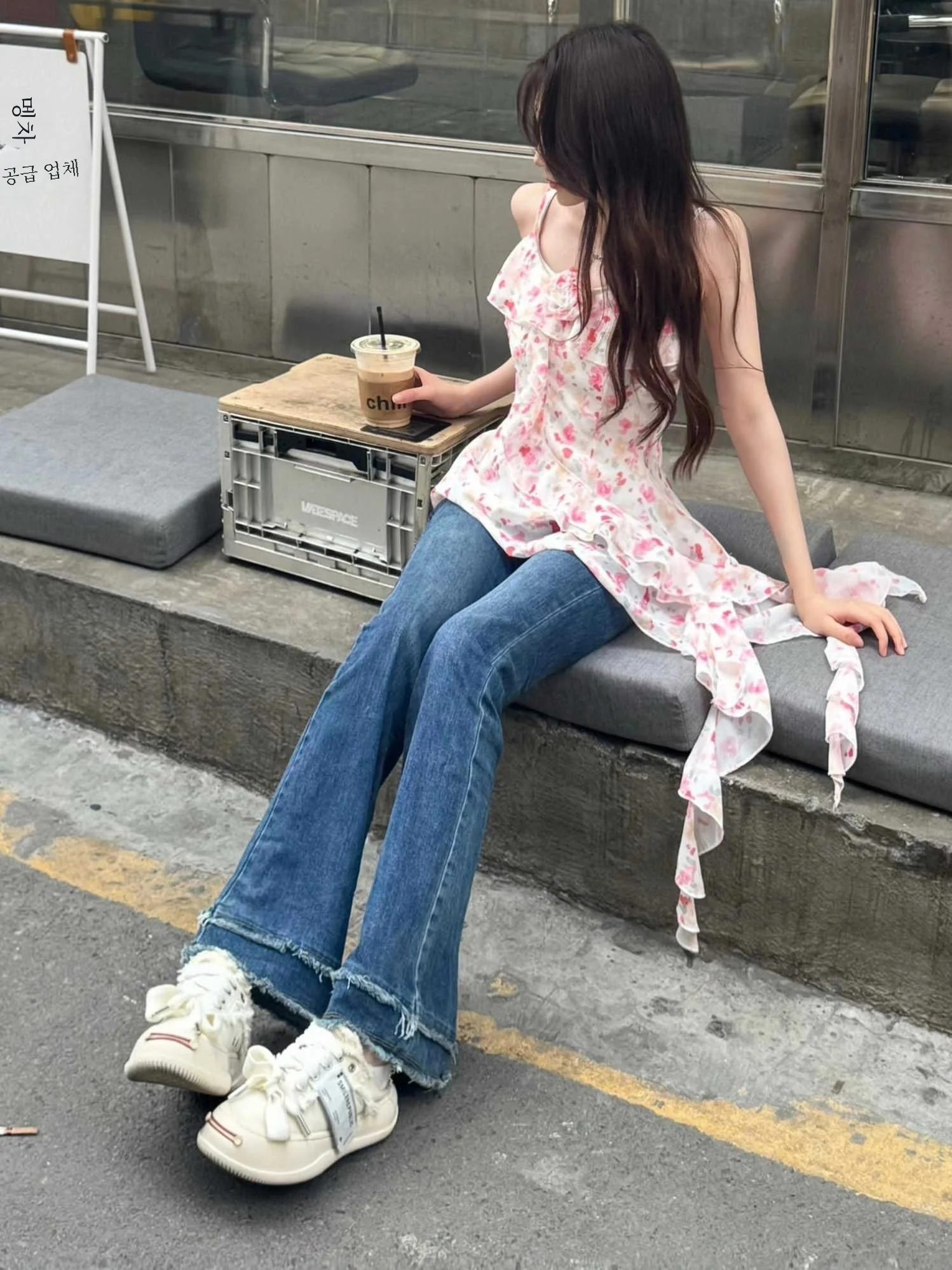 Модный женский топ с цветочным принтом в западном стиле Новая Летняя