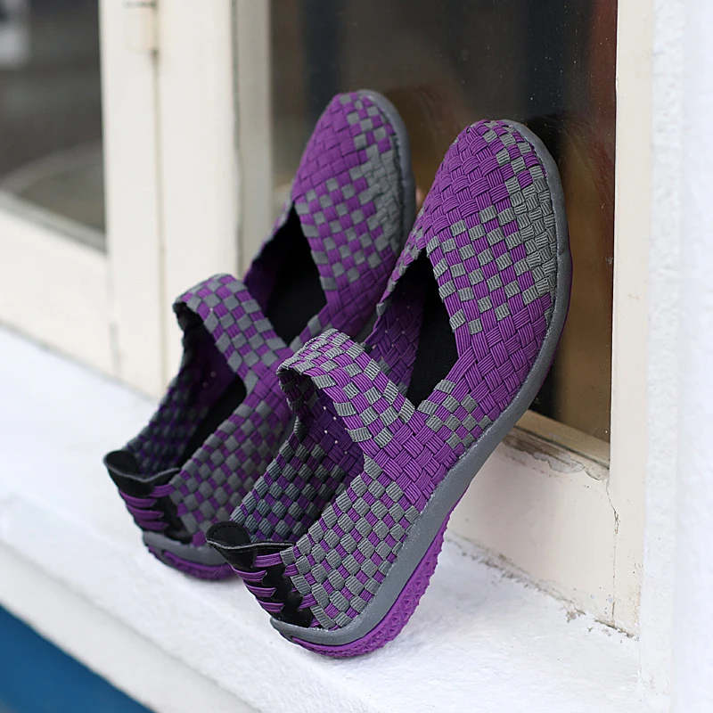 New Women Breathable Fitness Mary Jane Shoes Soft Woven Walking Sneakers Lightweight Yoga Shoes