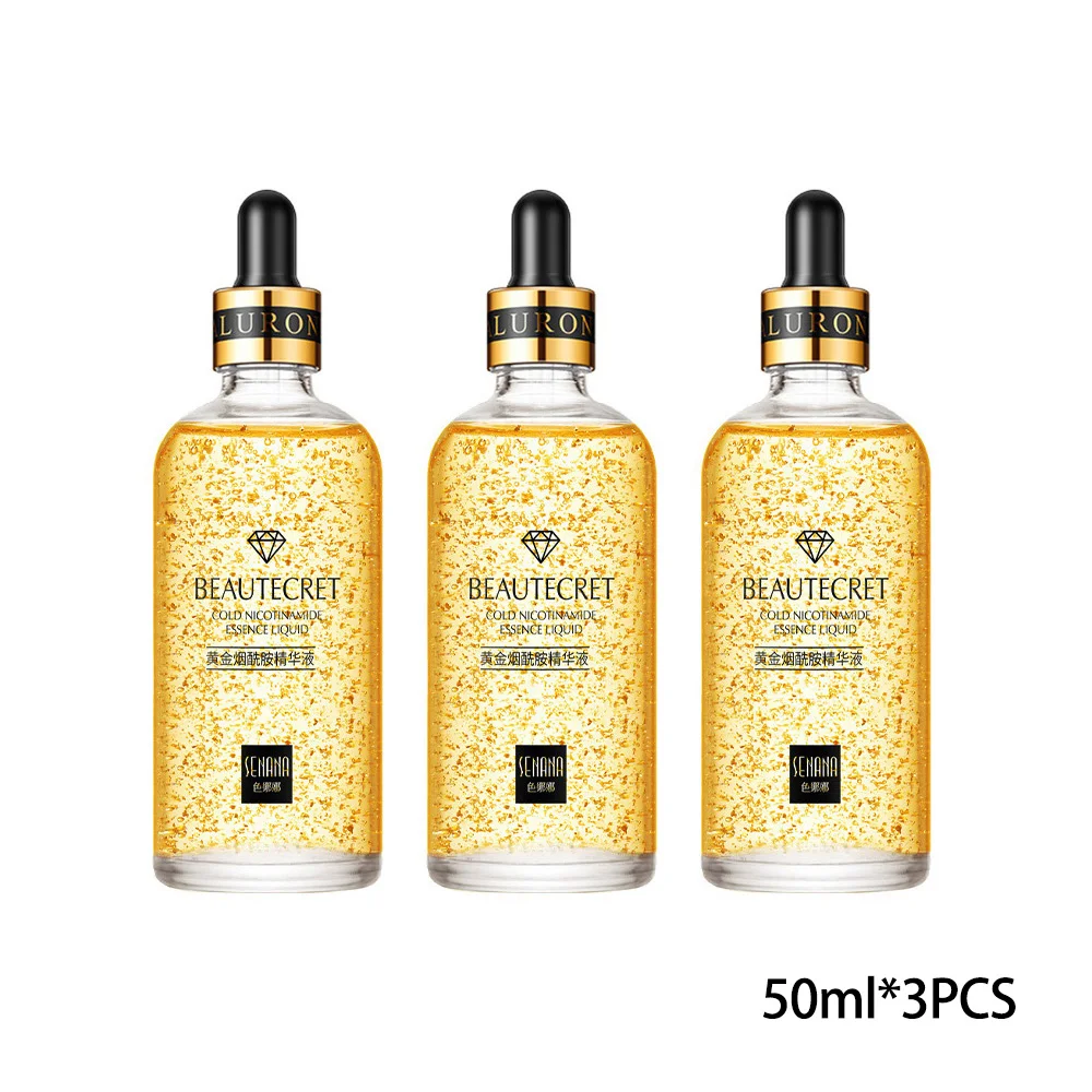 24K Gold Niacinamide Face Essence Deeply Nourishes Anti Wrinkles Vitamin C Serum Retinol Serum Fade Dark Spots Skin Care Product