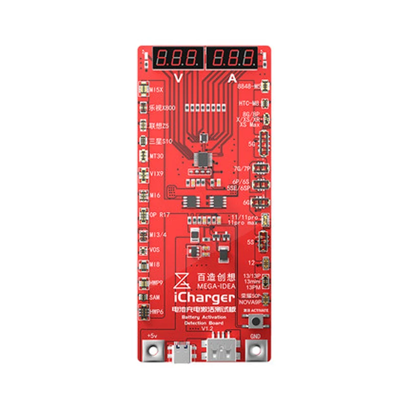 Qianli MEGA-IDEA iCharger Battery Charge Activation Test Board for Android IOS Phone Circuit Charging Tester Battery Repair