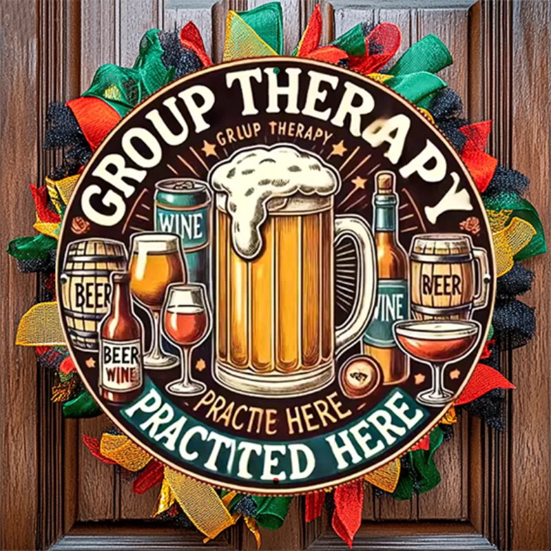 

Металлическая табличка "Групповая терапия", алюминий