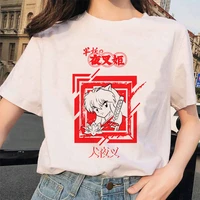 inuyasha t shirts feudal demon tshirts unisex anime cartoon hip pop top tees women sesshoumaru higurashi kagome t shirt female