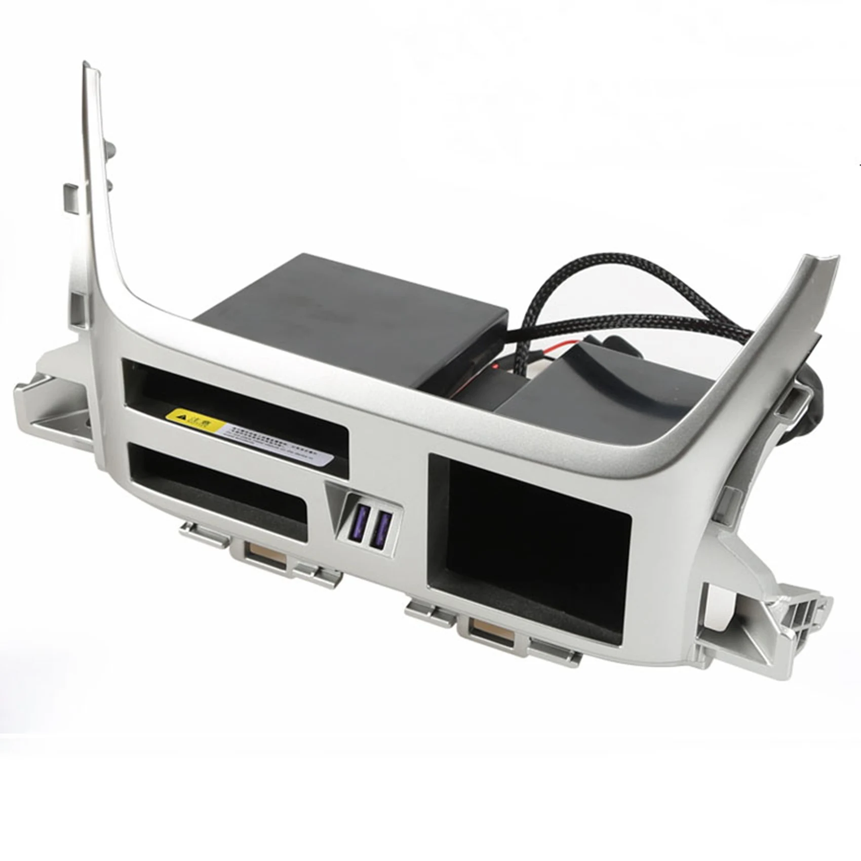 

USB Centre Console Storage Box QC3.0 Wireless Charger for Toyota Land Cruiser LC200 2016-2020