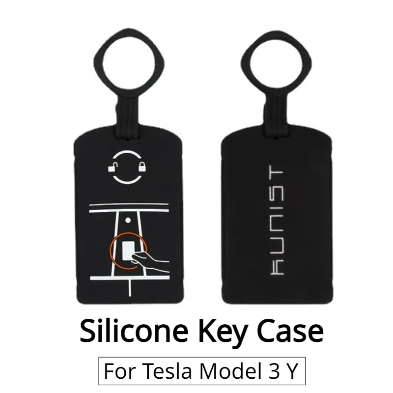 

Брелок для ключей Tesla Model 3 Y, силиконовый держатель для ключей, защитная крышка, держатель для карт, аксессуары для украшения интерьера автомобиля 2017-2023