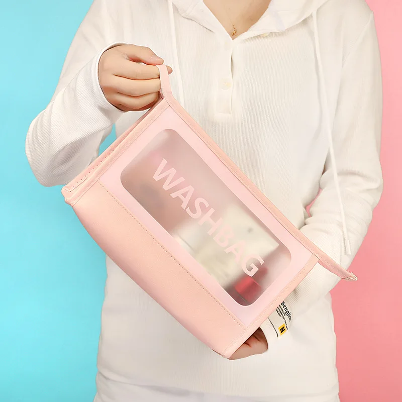 

Прозрачная косметичка, Женская портативная косметичка для хранения, дорожная вместительная сумка для туалетных принадлежностей