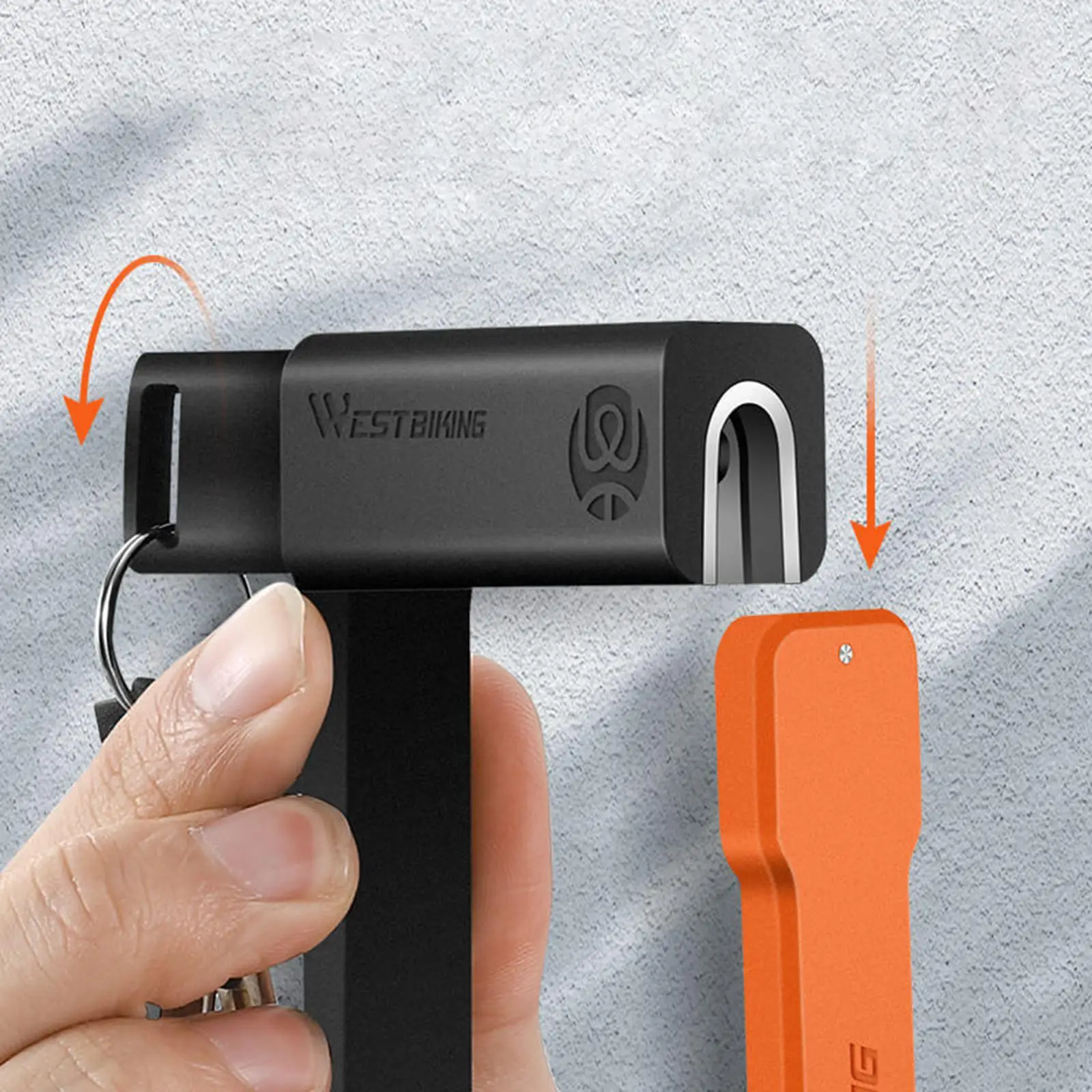 

Alloy Folding Combo Bicycle Lock Anti Theft with Carrying Case 3 Keys Anti-Slip with Mount Bracket for Electric Scooters MTB