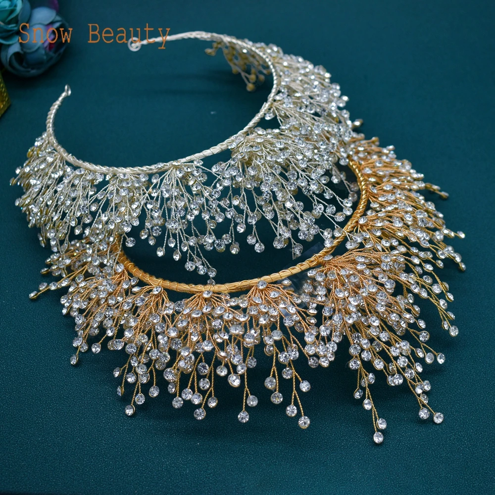 Диадемы A341 с кристаллами для невесты свадебные аксессуары выпускного вечера