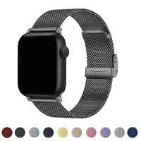 metal magnetic loop correa strap for apple watch band 44mm 40mm 38mm 42mm accessories bracelet iwatch serie 7 4 3 se 6 45mm 41mm