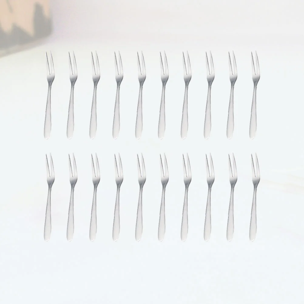 

Forks Stainless Steel Table Silverware Tasting Fruit Mini Escargot Serving Tine Fork Appetizer Prong Dinner