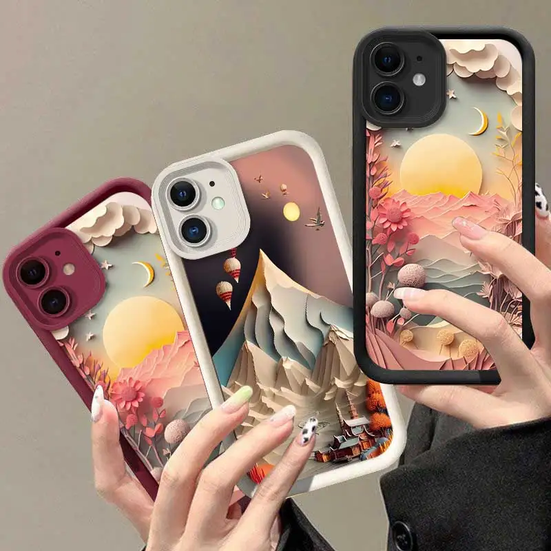 Чехол IP11 для телефона с изображением мечтательных пейзажей неба глаз лестницы