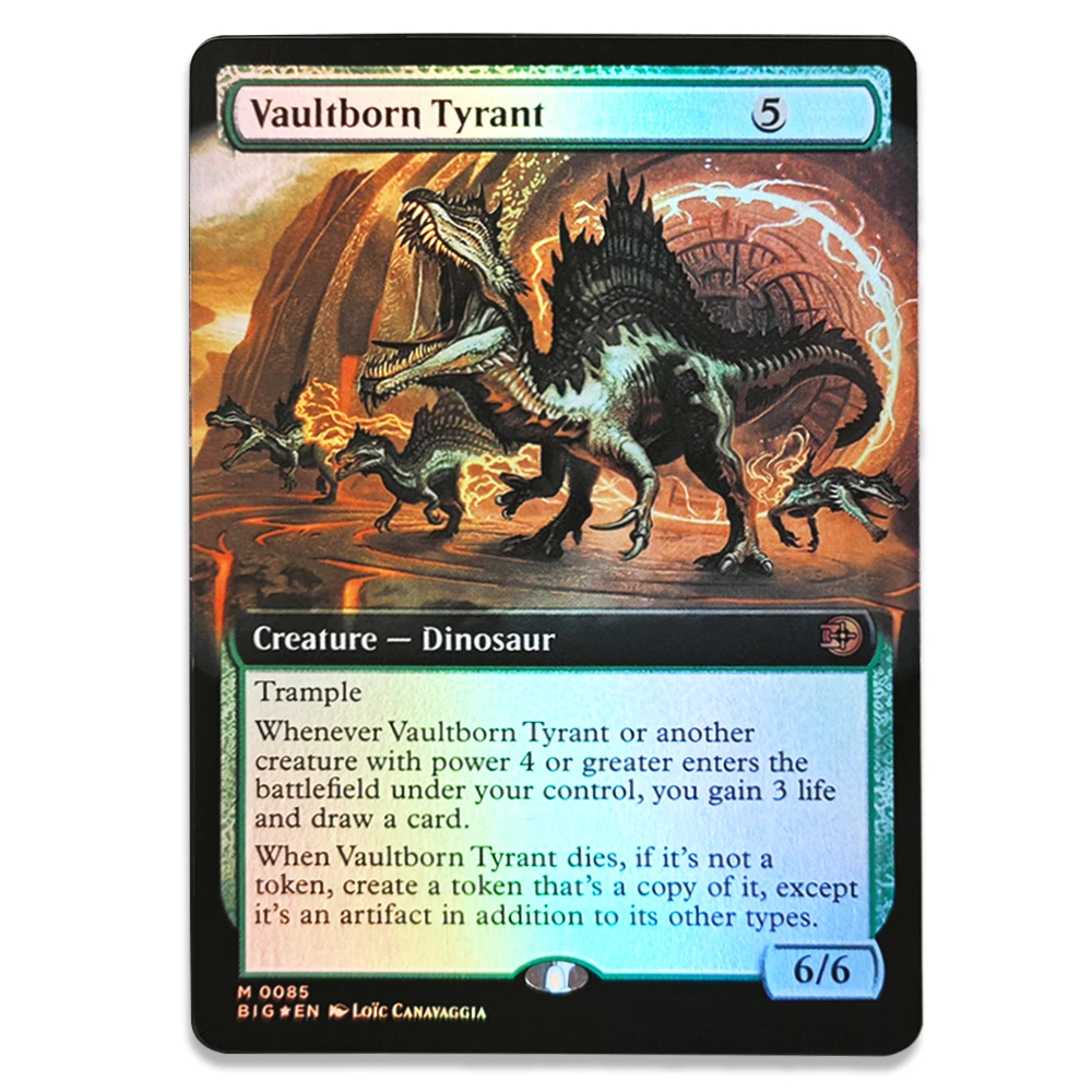 Фото Коллекционные карты TCG: Редкие магические карты с золотым тиснением Goldvein Hydra/Vaultborn Tyrant/Wrenn and Six — игрушки, хобби, коллекционные предметы, подарки №4