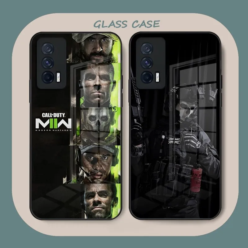 

2023 Hot Call Of Game Duty Phone Case Glass For Vivo Y73 Y31S Y76S Y55S Y30 S10 S10E S12 S9 S9E X60 X70 IQOO9 8 7 NEO5 5S 5SE