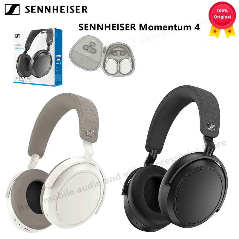 

100%Original SENNHEISER Momentum 4 Wireless Headphones Noise Cancelling Bluetooth Headset 60h Battery Life Music HIFI Headphones