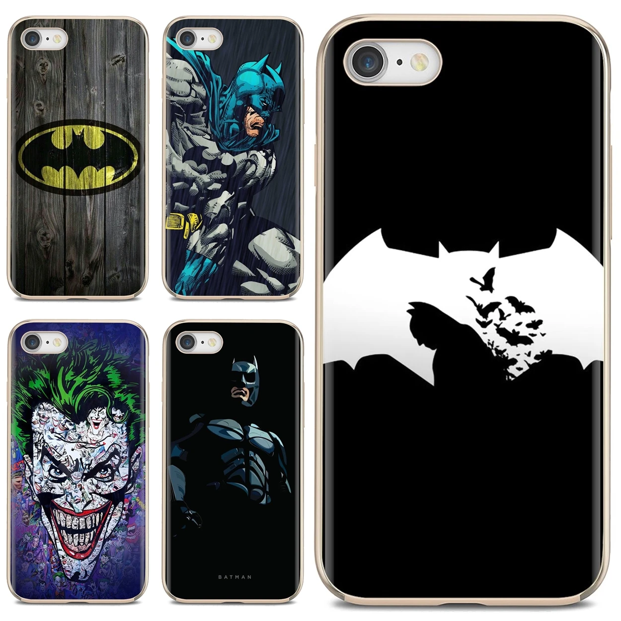 

For iPhone 10 11 12 13 Mini Pro 4S 5S SE 5C 6 6S 7 8 X XR XS Plus Max 2020 Silicone Phone Cover Bag Batman Superhero Comic