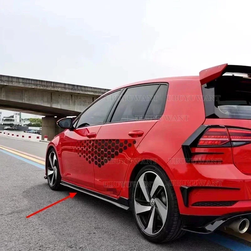 Для VW Golf 7 MK7 5 MK7.5 TSi TDi R-Line 2014-2017 GOLF 4 шт. T C R Style ABS гоночный автомобиль Bodykit боковые